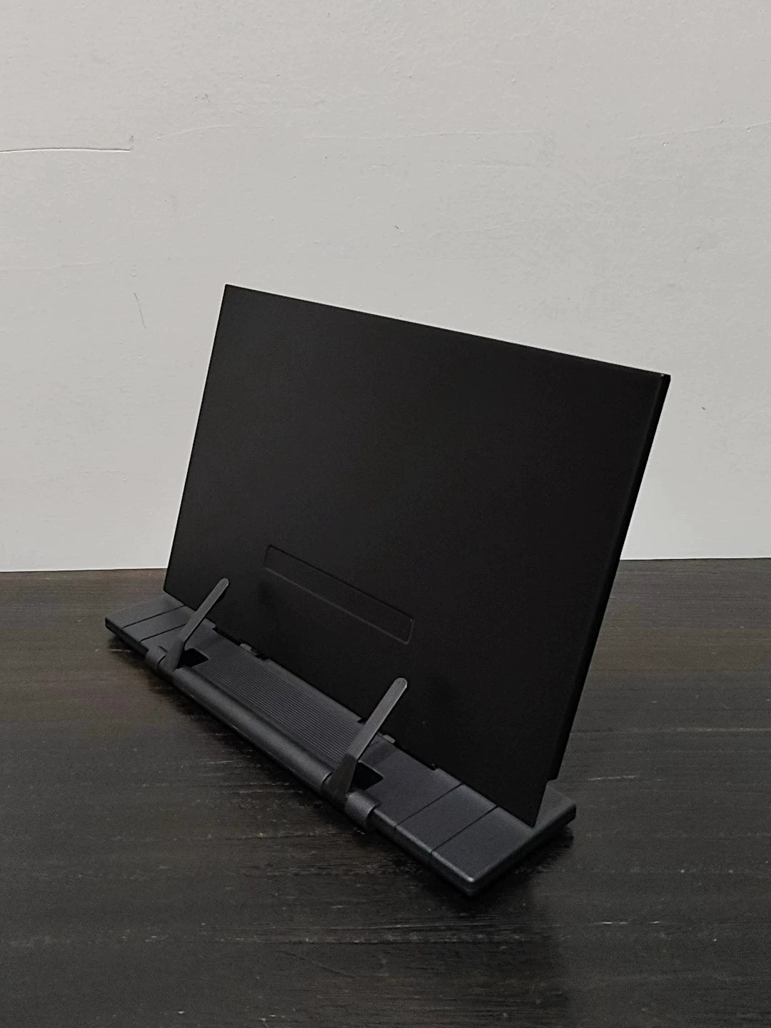 Support de lecture pliable 39 cm en plastique noir pour livres et tablettes réglable
