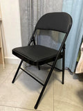 Chaise pliante 45 x 45 x 78 cm en métal noir pour intérieur - pliable